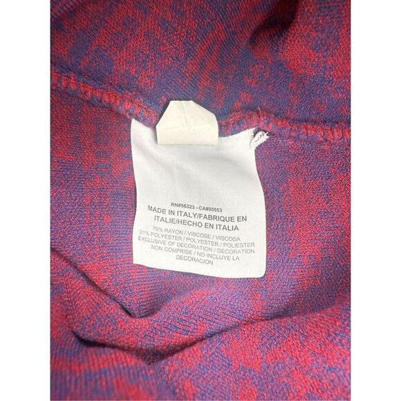 Nike Women’s Large Knit Leggings Burgundy Blue Houndstooth Tights Italy - Picture 5 of 5